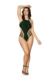 (wd) Burn Out Velvet Strappy T Evergreen O/s