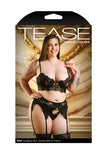 (wd)tease Mae Bra Garter Belt Panty Black 1x2x