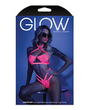 (wd)glow Lights Off Bralette & Panty Neon Pink M/l