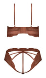 Caramel Kiss Bralette & G- Panty Caramel 2xl