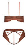 (wd) Caramel Kiss Bralette & G Panty Caramel L/xl