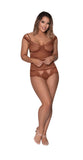 (d)caramel Kiss Cami & Split Crotch Boy Short Caramel 2xl