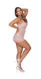 Seabreeze Lace Up Chemise & G Set Blush L/xl