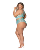 (wd)seabreeze Strappy Back Cam Short Set Turquoise 2xl