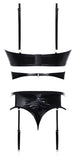 Club Candy Bra Harness & Panty Black L/xl