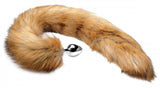 (d) Tailz Extra Long Mink Tail Metal Anal Plug