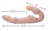 Strap U 10x Evoke Ergo-fit Inflatable & Vibrating Strapless Strap-on Flesh