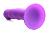 Squeeze-it Silexpan Dildo- Purple