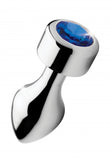 (d) Booty Sparks Weighted Blue Anal Plug Large