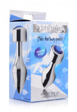 (d) Booty Sparks Weighted Blue Anal Plug Large