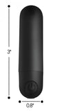 Bang! Vibrating Bullet W/ Remote Control Black