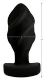 (wd) Ass Thumpers Swirled Vibr Anal Plug W/ Remote
