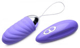 (d) Frisky Grape Gasm Texture Vibrating Remote Control Egg