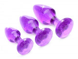 (d) Booty Sparks Glitter Gem A Plug Set Purple