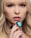 (d) Booty Sparks Gemstones Me Heart Anal Plug Turquoise
