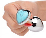 (d) Booty Sparks Gemstones Me Heart Anal Plug Turquoise