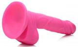 Pop 6.5in Dildo W/ Balls Pink
