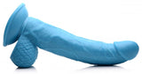 Pop 7.5in Dildo W/ Balls Blue