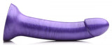 Strap U G-tastic 7in Metallic Silicone Dildo Purple