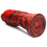 (d) Creature Cocks Fire Drago Scaly Silicone Dildo