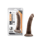 Dr Skin Plus 7in Poseable Dildo Chocolate