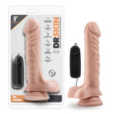 Dr Skin Dr. James 9in Vibrating Cock W- Suction Cup Vanilla