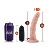 Dr Skin Dr Dave 7in Vibrating Cock W- Suction Cup Vanilla