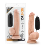 Dr Skin Dr Jay 8.75in Vibrating Cock W- Suction Cup Vanilla