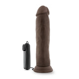 Dr Skin Dr Throb 9.5in Vibrating Cock W- Suction Cup Chocolate