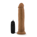 Dr Skin Dr Throb 9.5in Mocha Vibrating Cock W- Suction Cup