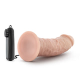Dr Skin Dr Joe 8in Vibrating Cock W- Suction Cup Vanilla