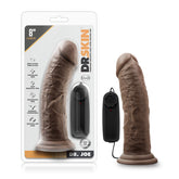 Dr Skin Dr Joe 8in Vibrating Cock W- Suction Cup Chocolate