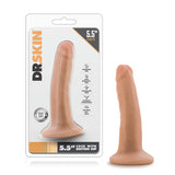Dr Skin 5.5 Cock W- Suction Cup Vanilla "