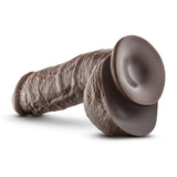 Dr Skin Mr D 8.5in Dildo W- Suction Cup Chocolate