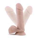 Dr Skin Plus 8in Posable Dildo W- Balls Vanilla