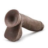 Au Naturel 7 Dildo W-balls Chocolate "