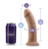 Au Naturel 8in Dildo W- Suction Cup Mocha