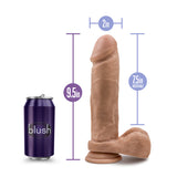 Au Naturel 9.5 In Dildo W- Suction Cup Mocha