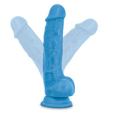 Neo 7.5 Dual Density Cock W-balls Neon Blue "