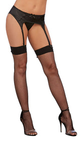 Back Seam Thigh High Dmd Black O-s