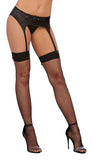 Back Seam Thigh High Dmd Black O-s