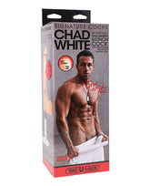 Signature Cocks Chad White 8.5 In Ultraskyn Cock W- Suction Cup