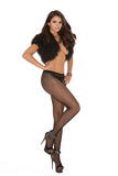 Fishnet Hose W-rhinestone Seam Queen