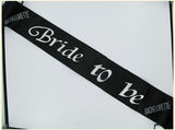 Bride 2b Sash Black W-clear Stones