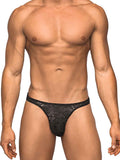 Bong Thong Stretch Lace Black Large- Xl