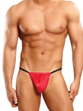 Posing Strap Satin Lycra Red O-s