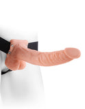 Fetish Fantasy 9 Hollow Strap On W-balls Flesh "