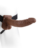 Fetish Fantasy 9 Hollow Strap On W-balls Brown "