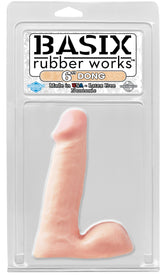 Basix Rubber Works 6in Dong Flesh