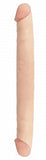 Basix Rubber Works 12in Double Dong Flesh